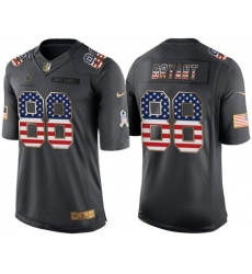 Nike Cowboys #88 Dez Bryant Black Men's Stitched NFL Limited USA Flag Salute To Service Jersey