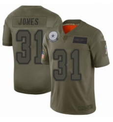 Womens Dallas Cowboys 31 Byron Jones Limited Camo 2019 Salute to Service Football Jersey