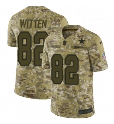 Youth Nike Dallas Cowboys 82 Jason Witten Limited Camo 2018 Salute to Service NFL Jersey