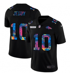 Denver Broncos 10 Jerry Jeudy Men Nike Multi Color Black 2020 NFL Crucial Catch Vapor Untouchable Limited Jersey