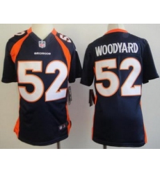 Youth Nike Denver Broncos #52 Wesley Woodyard Blue NFL Jerseys