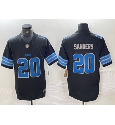 Men Detroit Lions 20 Barry Sanders Black 2024 F U S E  2nd Alternate Vapor Limited Stitched Jersey