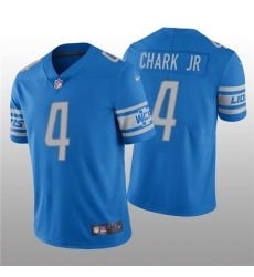 Men Detroit Lions 4 DJ Chark Jr  Blue Vapor Untouchable Limited Stitched Jersey