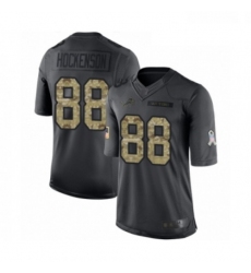 Men Detroit Lions 88 TJ Hockenson Limited Black 2016 Salute to Service Football Jersey