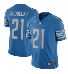 Nike Lions #21 Ameer Abdullah Blue Team Color Mens Stitched NFL Vapor Untouchable Limited Jersey