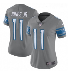 Womens Nike Detroit Lions 11 Marvin Jones Jr Limited Steel Rush Vapor Untouchable NFL Jersey