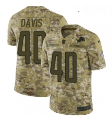 Youth Nike Detroit Lions 40 Jarrad Davis Limited Camo 2018 Salute to Service NFL Jersey