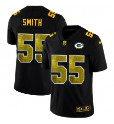 Green Bay Green Bay Green Bay Green Bay Packers 55 Za 27Darius Smith Men Black Nike Golden Sequin Vapor Limited NFL Jersey