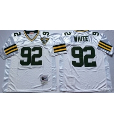 Men Green Bay Green Bay Packers 92 Reggie White M&N Throwback Jersey