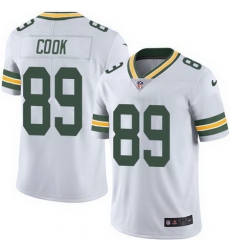 Nike Packers #89 Jared Cook White Mens Stitched NFL Limited Rush Jersey