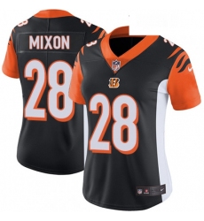 Womens Nike Cincinnati Bengals 28 Joe Mixon Elite Black Team Color NFL Jersey