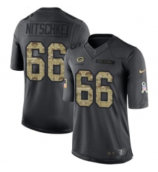 Nike Packers #66 Ray Nitschke Black Youth Stitched NFL Limited 2016 Salute to Service Jersey