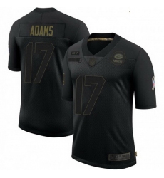 Youth Nike Green Bay Packers 12 Davante Adams 2020 Black Salute To Service Jersey