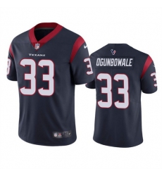 Men Houston Texans 33 Dare Ogunbowale Navy Vapor Untouchable Limited Stitched Jersey