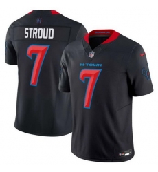 Men Houston Texans 7 C J  Stroud Navy 2024 2nd Alternate F U S E Vapor Stitched Jersey