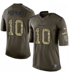 Men Nike Houston Texans 10 DeAndre Hopkins Limited Green Salute to Service NFL Jersey