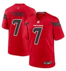 Men's Houston Texans #7 C.J. Stroud Red Fashion With Patch Vapor Untouchable Limited Stitched Nike Football Jersey