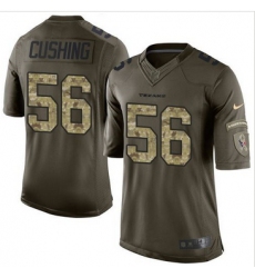 Nike Houston Texans #56 Brian Cushing Green Men 27s Stitched NFL Limited Salute to Service Jersey