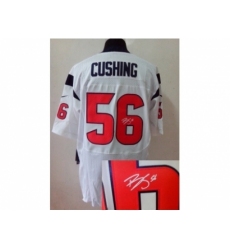 Nike Houston Texans 56 Brian Cushing white Elite signature NFL Jersey