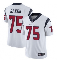 Nike Texans #75 Martinas Rankin White Mens Stitched NFL Vapor Untouchable Limited Jersey