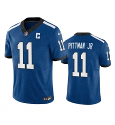 Men Indianapolis Colts 11 Michael Pittman Jr Royal 2023 F U S E Indiana Nights Limited Stitched Football Jersey