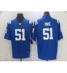 Men Indianapolis Colts #51 Kwity Paye Blue 2021 Vapor Untouchable Limited Stitched NFL Jersey