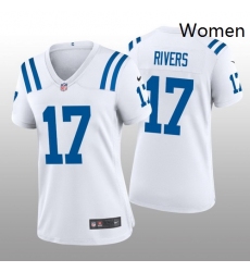 Women Nike Indianapolis Colts 17 Philip Rivers White Vapor Limited Stitched NFL Jersey