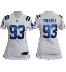 Women Nike Indianapolis Colts 93# Dwight Freeney White Nike NFL Jerseys