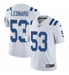 Youth Nike Indianapolis Colts 53 Darius Leonard White Vapor Untouchable Limited Player NFL Jersey