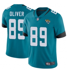 Jaguars 89 Josh Oliver Teal Green Alternate Men Stitched Football Vapor Untouchable Limited Jersey