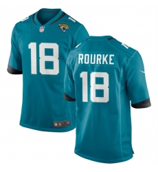 Men Jacksonville Jaguars 18 Nathan Rourke Teal Stitched Game Jersey