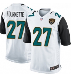 Men Nike Jacksonville Jaguars 27 Leonard Fournette Game White NFL Jersey