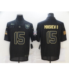 Nike Jacksonville Jaguars 15 Gardner Minshew II Black 2020 Salute To Service Limited Jersey