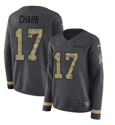 Nike Jaguars #17 DJ Chark Anthracite Salute to Service Jersey