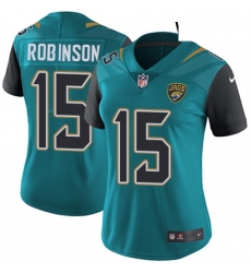 Womens Nike Jacksonville Jaguars 15 Allen Robinson Teal Green Team Color Vapor Untouchable Limited Player NFL Jersey