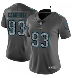 Womens Nike Jacksonville Jaguars 93 Calais Campbell Gray Static Vapor Untouchable Limited NFL Jersey