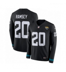 Youth Nike Jacksonville Jaguars 21 AJ Bouye Limited Black Salute to Service Therma Long Sleeve NFL Jersey