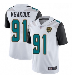 Youth Nike Jacksonville Jaguars 91 Yannick Ngakoue White Vapor Untouchable Limited Player NFL Jersey