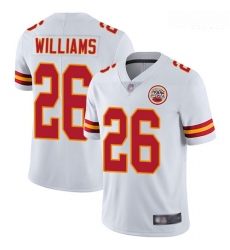 Chiefs 26 Damien Williams White Men Stitched Football Vapor Untouchable Limited Jersey