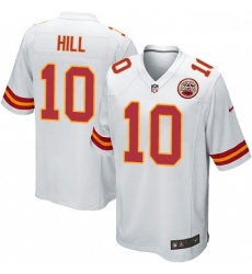 Men Nike Kansas City Chiefs 10 Tyreek Hill Game White NFL Jersey