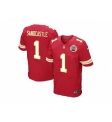 Nike kansas city chiefs 1 Leon Sandcastle red Elite NFL Jersey