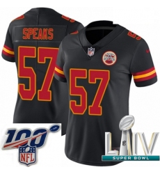 2020 Super Bowl LIV Women Nike Kansas City Chiefs #57 Breeland Speaks Limited Black Rush Vapor Untouchable NFL Jersey