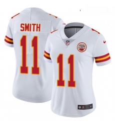 Womens Nike Kansas City Chiefs 11 Alex Smith Elite White NFL Jersey