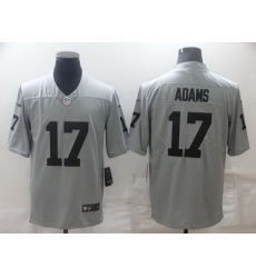 Men Las Vegas Raiders 17 Davante Adams Grey Limited Stitched jersey