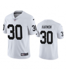 Men Las Vegas Raiders 30 Duron Harmon White Vapor Untouchable Limited Stitched Jersey