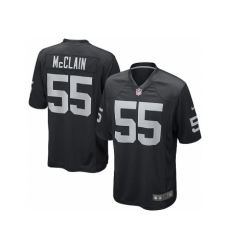 Nike Oakland Raiders 55 Rolando McClain Black Game NFL Jersey