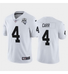 Nike Raiders 4 Derek Carr White 2020 Inaugural Season Vapor Untouchable Limited Jersey