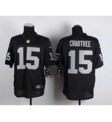 nike nfl jerseys oakland raiders 15 crabtree black[Elite]