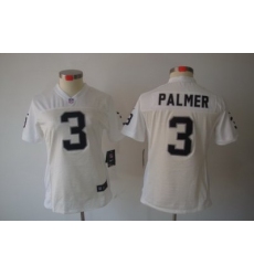 Women Nike Oakland Raiders 3# Palmer White[Women Limited Jerseys]