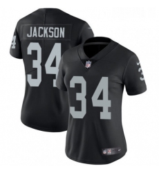 Womens Nike Oakland Raiders 34 Bo Jackson Elite Black Team Color NFL Jersey